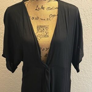Black swim cover up